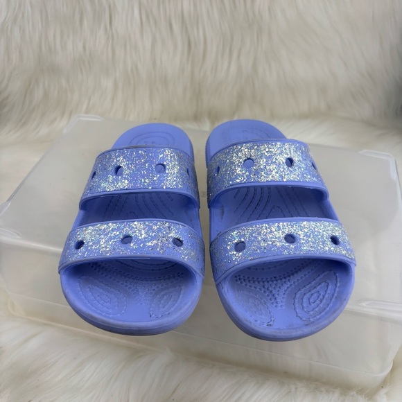 CROCS Kids Sparkle Slide Sandals - light purple - Picture 1 of 9